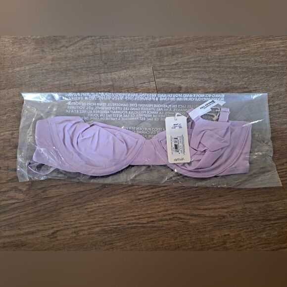 AERIE NWT SMOOTHEZ UNLINED MESH BRA FULL COVERAGE 32 B - Picture 3 of 4